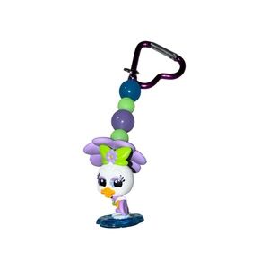 Purple and Green Daisy  Clip-On Toy